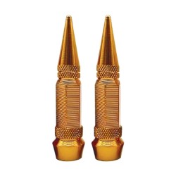 TAPON DECORATIVO PARA VALVULA EN FORMA DE PUNTA (DORADO)