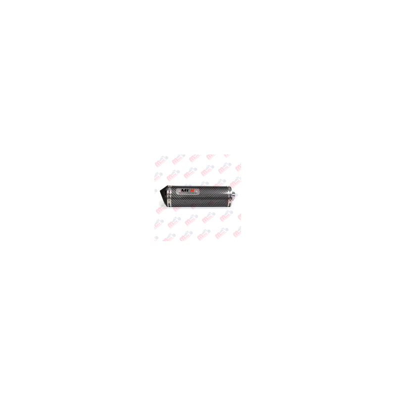SILENCIADOR TIPO FIBRA GRANDE 420MM NEGRO MEK