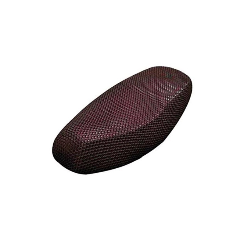 CUBIERTA DE ASIENTO NEGRO/ROJO 100% poliester SCOOTER