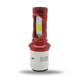 FOCO DE FARO LED MEDIA VUELTA CON DOS COLORES AMAR-BLANCO CARCASA ROJA
