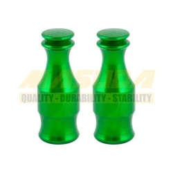 TAPON DE VALVULA DE AIRE ALUMINIO BOTELLA VERDE