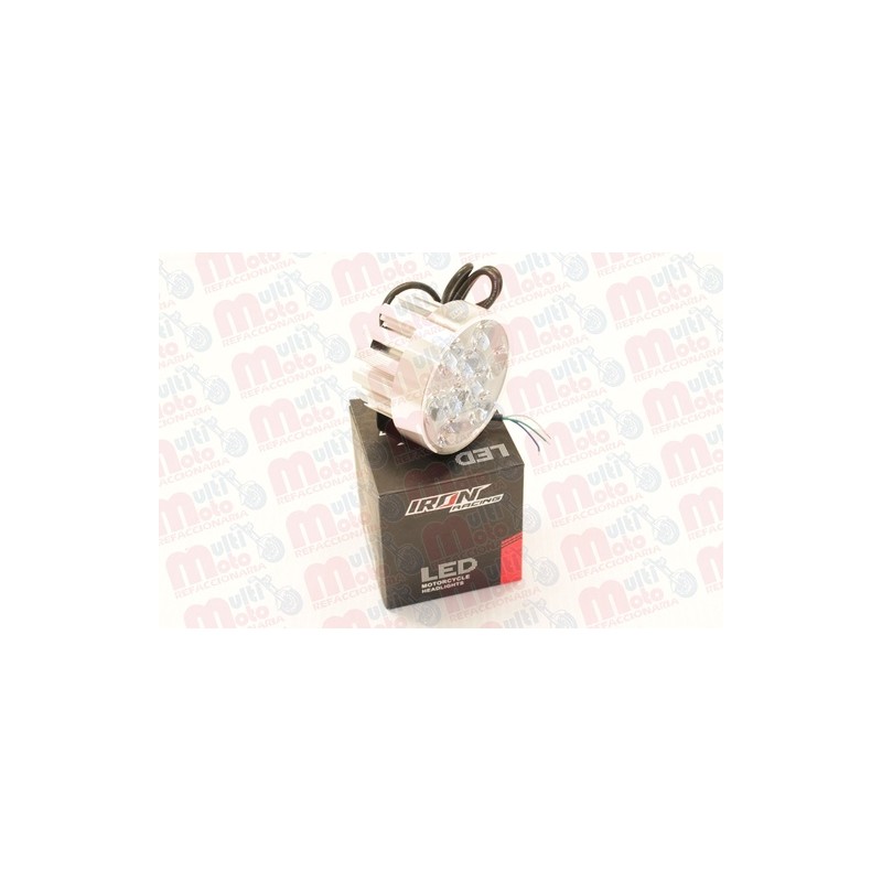 FARO AUXILIAR LEDS P/MOTOCICLETA IR1575 8-80V 18W PLATA