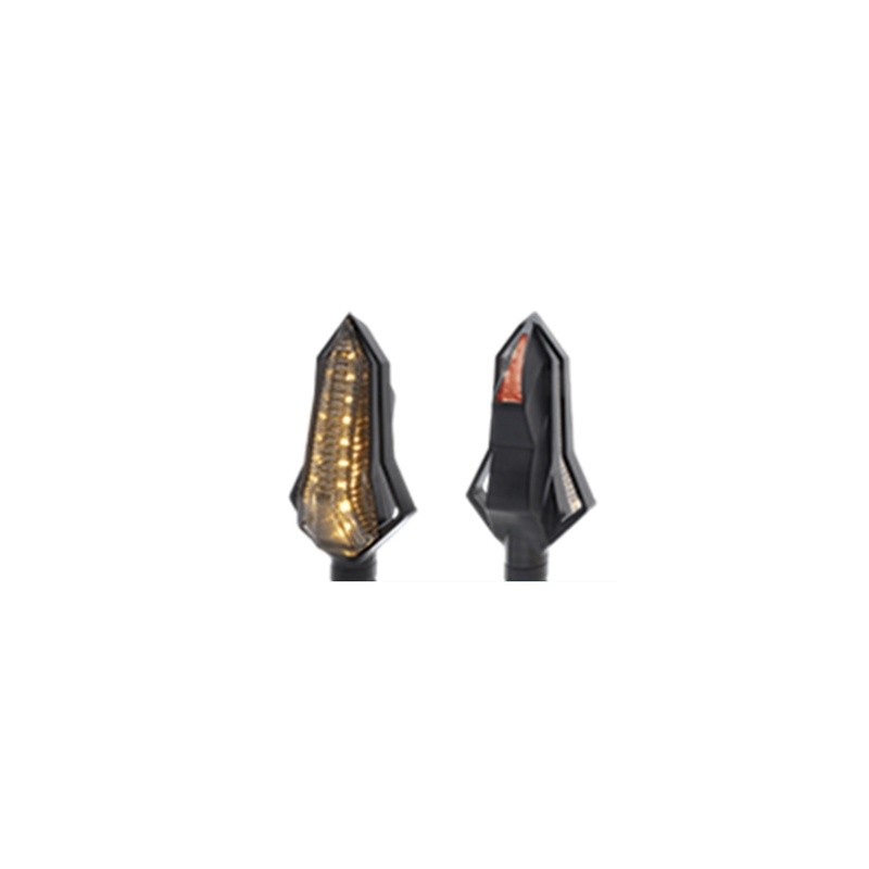 DIRECCIONAL LED SECUENCIAL TIPO SILUETA UNIVERSAL (AMARILLO-ROJO)