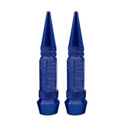 TAPON DECORATIVO PARA VALVULA EN FORMA DE PUNTA (AZUL)