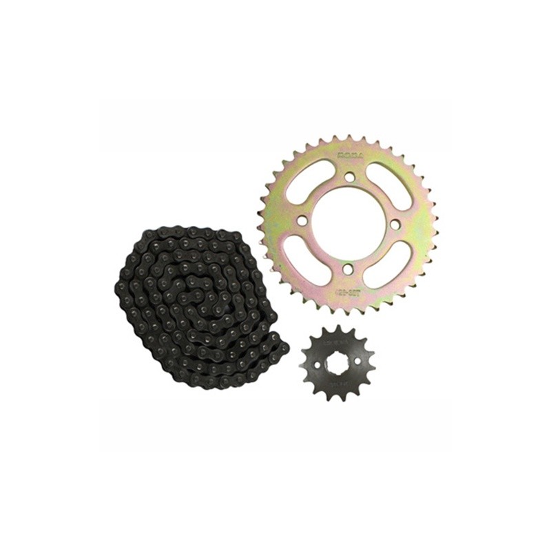 ENGRANE 38X15 CADENA 428X108L SET ITALIKA 125 Z (16-24) RODA