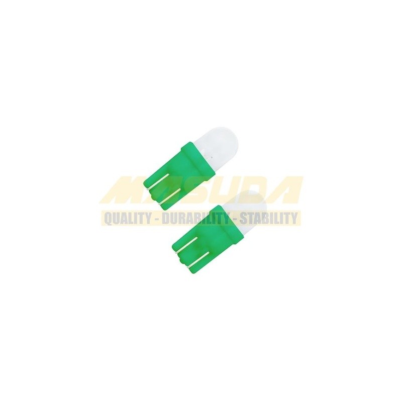 FOCO LED DE PELLIZCO T10/T13 12V LUZ VERDE