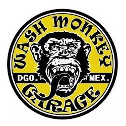 CALCOMANIA GAS MONKEY GARAGE AMARILLO-NEGRO