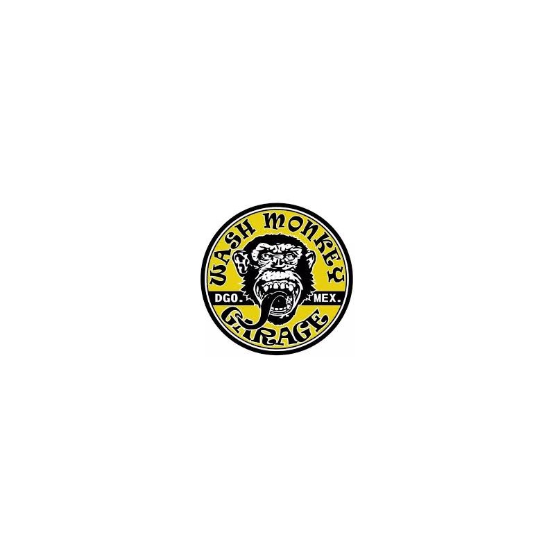 CALCOMANIA GAS MONKEY GARAGE AMARILLO-NEGRO