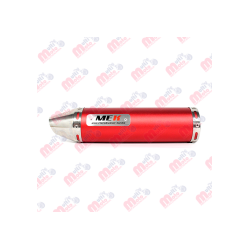 SILENCIADOR TIPO CONO PEQ 300MM ROJO MEK