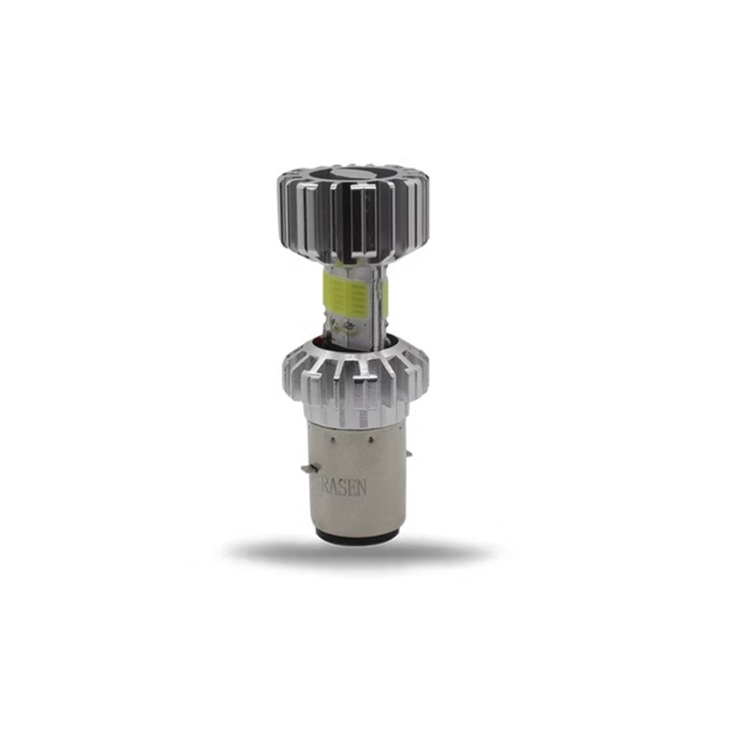 FOCO DE FARO LED MEDIA VUELTA LUZ BLANCA NUEVE LADOS CARCASA PLATA