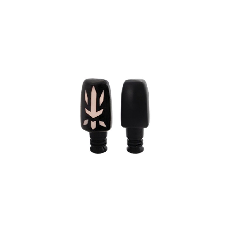 DIRECCIONAL LED SECUENCIAL TIPO CARRERA  UNIVERSAL (AMARILLO-BLANCO)