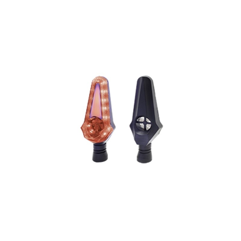 DIRECCIONAL LED SECUENCIAL TIPO HELICE UNIVERSAL (AMARILLO-ROJO)